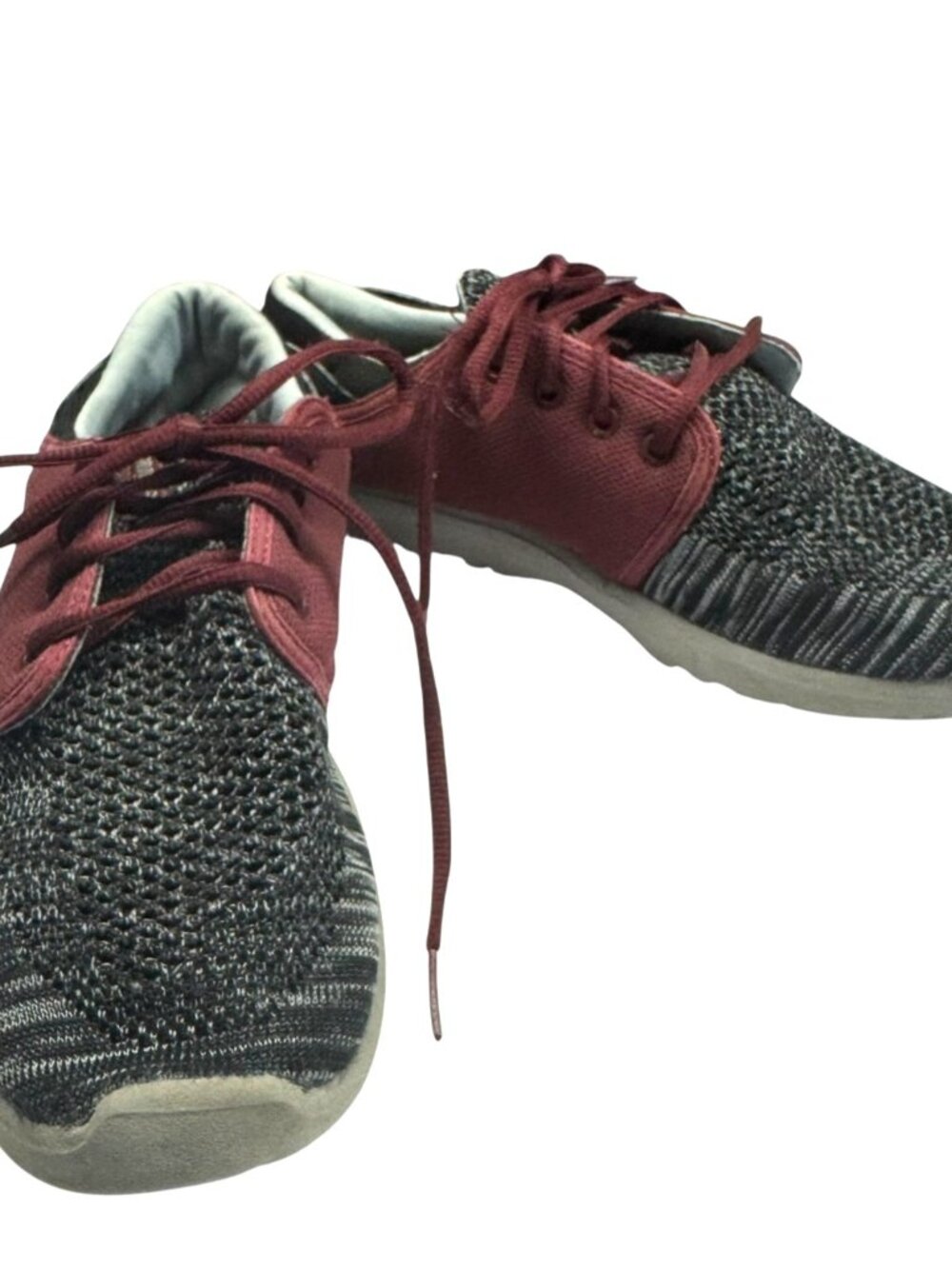 Etnies Scout YB Knit Lace Up Shoes Burgandy/Gray Men’s Size 9.5 42.5 EU